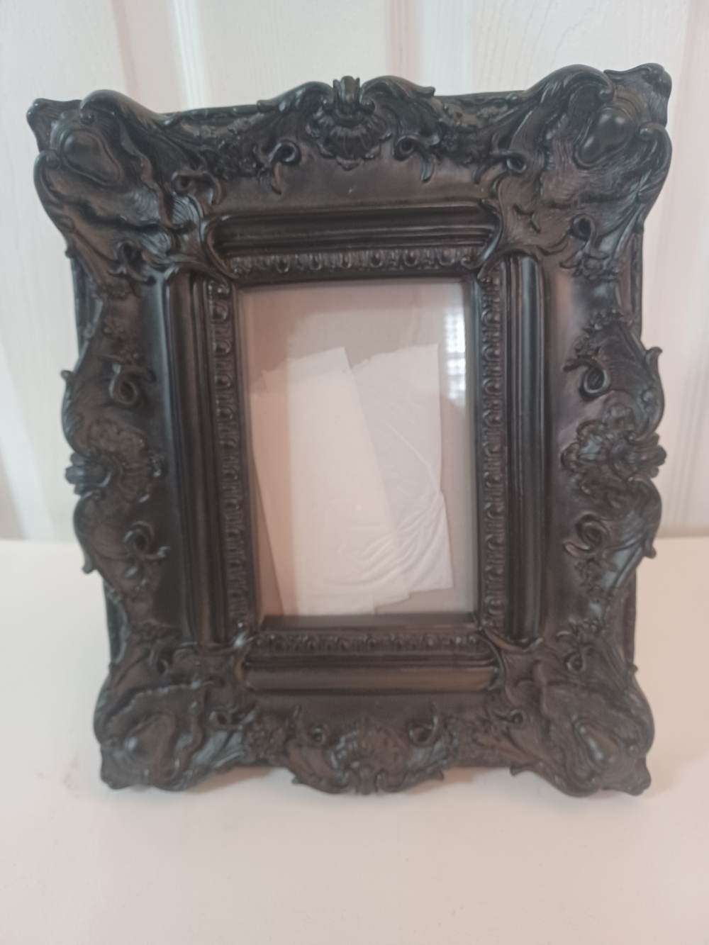 Argento SC by Sicura Ornate Black Brocade Gothic Baroque Decor Resin Frame 9x11